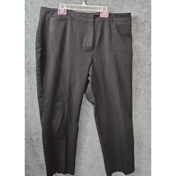 Talbots Pants - Talbots Pants 16 Womens Curvy Stretch Straight Leg Stretch Black Dress Career